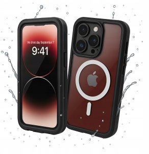 Etui Wodoodporne do Apple iPhone 15 Pro (Do MagSafe, 360, Pancerne, Case) 1