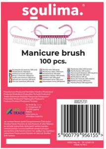 Soulima Szczoteczka do manicure- 100szt. Soulima 25731 3