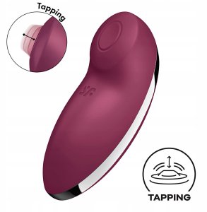 SATISFYER_Tap &amp; Climax 2 ciśnieniowy stymulator łechtaczki Red 1