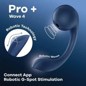 SATISFYER_Pro+ Wave 4 Connect App stymulator punktu G i łechtaczki Dark Blue 6