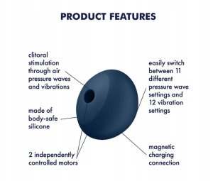 SATISFYER_Air Power 4 ciśnieniowy stymulator łechtaczki Navy 3