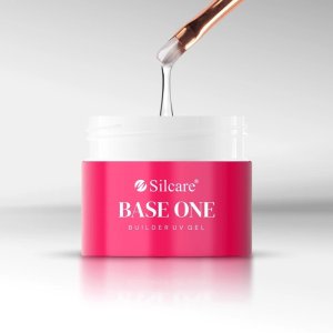SILCARE_Base One Buldier Gel żel budujący do paznokci Clear Thick 50g 3