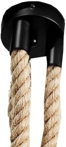 Lampa wisząca Fastima Lampa oprawa sznur jutowy konopny 4xE27 2m 3