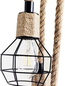 Lampa oprawa sznur jutowy konopny 3RC06 3