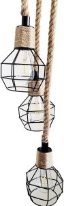 Lampa oprawa sznur jutowy konopny 3RC06 4