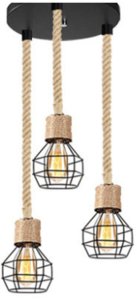 Lampa oprawa sznur jutowy konopny 3RC06 5