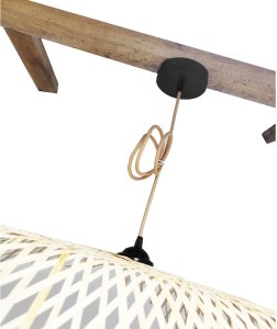 Lampa oprawa sznur jutowy konopny T100 3