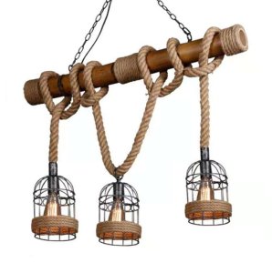 Lampa oprawa sznur jutowy konopny  3RL15 1