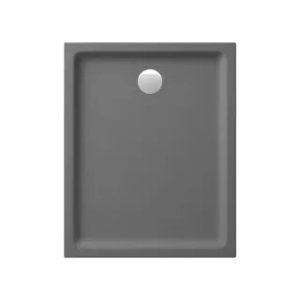 BRODZIK PROSTOKĄTNY TAKO 100X80X4 SZARY MAT 1