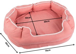 Pluszowe legowisko posłanie kojec dla psa kota wygodne miękkie pluszowe 2