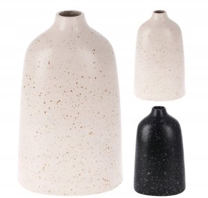 Koopman Wazon dekoracyjny nakrapiany 30,5x19x12,5 cm ozdobny porcelanowy 2