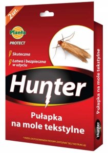 Planta Hunter Zestaw 2 sztuk pułapki na mole tekstylne odzieżowe Bezpieczne 2