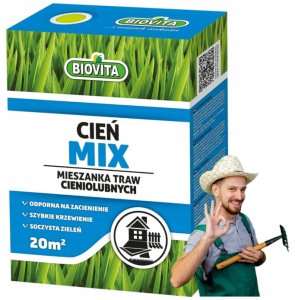 Mieszanka traw Cieńmix 0,5kg Trawnik do miejsc zacienionych odporny na cień 1