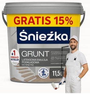 Śnieżka Grunt szybkoschnący 10L Wydajna farba lateksowa podkładowa 2