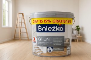 Śnieżka Grunt szybkoschnący 10L Wydajna farba lateksowa podkładowa 3