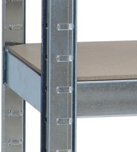 kontrast Zestaw regał magazynowy metalowy 150x75x30 5 półek x 175kg 4