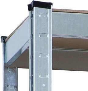kontrast Zestaw regał magazynowy metalowy 150x75x30 5 półek x 175kg 5