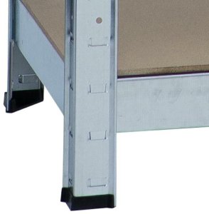 kontrast Zestaw regał magazynowy metalowy 150x75x30 5 półek x 175kg 6