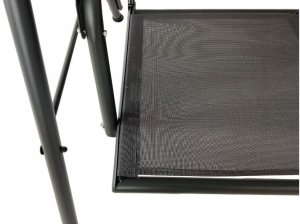 kontrast Huśtawka ogrodowa z funkcją leżanki SPLIT dla 3 osób ciemnoszara 4