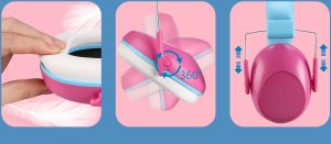 FONOTE EARMUFFS PINK Nauszniki ochronne dla dzieci różowe 6