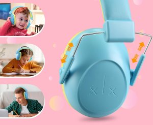 FONOTE EARMUFFS BLUE Nauszniki ochronne dla dzieci niebieskie 2