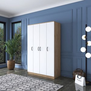 Spinta Kalune Design BA116 - 2247, balta/ruda 2