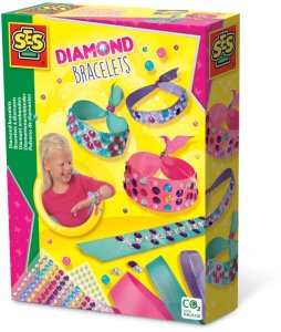 Apyrankų gamybos rinkinys vaikams SES Creative Diamond Bands 1