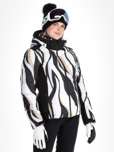 Icepeak moteriška slidinėjimo striukė FLIPPIN, juodai marga 1