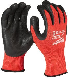 Pirštinės darbinės atsparios įpjovimam Milwaukee (XL/10 dydis) 12porų 3 lygis 4