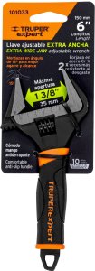 Reguliuojamas veržliaraktis su ypac placiomis žiotimis, 150 mm Truper Expert® 2