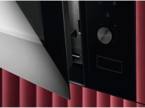 Juodos spalvos 38cm aukščio įmontuojama mikrobangų krosnelė AEG OS5MG20EB 3