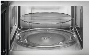 Juodos spalvos 38cm aukščio įmontuojama mikrobangų krosnelė AEG OS5MG20EB 5