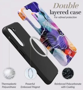 MIO Flowers Magsafe Compatible for Samsung S25 Plus 5G 3