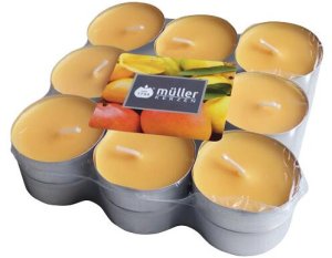 Muller arbatinės žvakės Mango, 18 vnt. 1