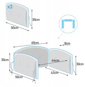 Aptel Ochrona łóżeczka Hobby Kids Zebra and lion 160x30 cm 8