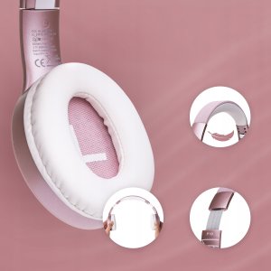 PowerLocus Bluetooth Headphones P19 Rose Gold 6