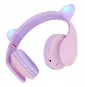 Słuchawki PowerLocus BT Headphones P2 Kids Cat Ears Purple/P 3