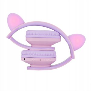 Słuchawki PowerLocus BT Headphones P2 Kids Cat Ears Purple/P 5