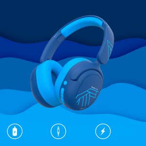 Słuchawki PowerLocus Bluetooth Headphones Lion Kids ANC BLUE 5