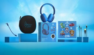 Słuchawki PowerLocus Bluetooth Headphones Lion Kids ANC BLUE 6