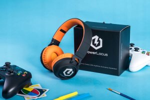 PowerLocus BT Headphones Bobo Kids Blue/Orange 2