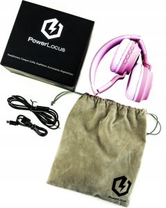 Słuchawki PowerLocus Bluetooth Headphones Buddy Kids Pink 5
