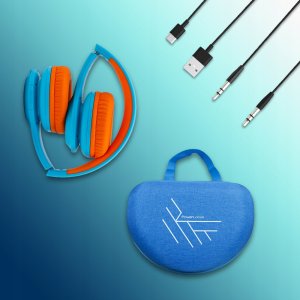 Słuchawki PowerLocus BT Headphones PLED Kids Blue/Orange 8