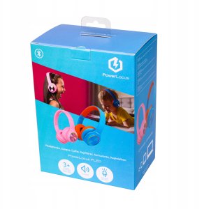 Słuchawki PowerLocus BT Headphones PLED Kids Blue/Orange 9