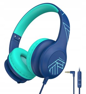 PowerLocus Wired Headphones PLED Wired Kids Blue 1