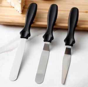 ZESTAW 3 SZPATUŁEK DO DEKORACJI WYROBÓW CUKIERNICZYCH BRUNBESTE BB-1693 13