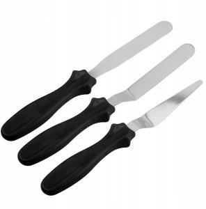 ZESTAW 3 SZPATUŁEK DO DEKORACJI WYROBÓW CUKIERNICZYCH BRUNBESTE BB-1693 14