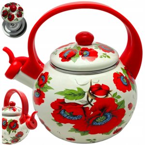 CZAJNIK EMALIOWANY 2.2L BRUNBESTE POPPY BB-2498 2