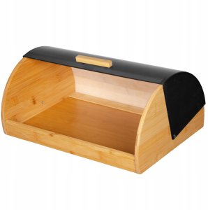 CHLEBAK DREWNIANY Z METALOWĄ POKRYWĄ BEZKOLIZYJNĄ BRUNBESTE BB-2751 2