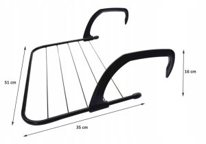 SKŁADANA SUSZARKA NA PRANIE NA GRZEJNIK KALORYFER BALKON 50 CM BRUNBESTE BB-3899 5